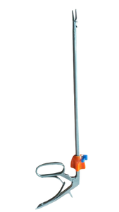 Aplicador de clips Kara Mediclust color naranja, se refiere a un instrumento médico quirúrgico utilizado para aplicar clips quirúrgicos de gran tamaño. - Product Image 2