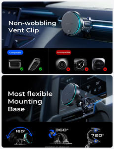 Adaptateur LISEN 95W, <span class=keywords><strong>Chargeur</strong></span> Magnétique de Voiture 25W Qi2.2 à Charge Rapide Sans Fil avec Ventilateur de Refroidissement pour <span class=keywords><strong>iPhone</strong></span> 17 Pro Max, Utilisation en Voiture et en Extérieur - Product Image 5