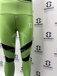 Leggings de yoga para mujer, con logotipo personalizado, delgados, superelásticos, ligeros, transpirables, de tela de malla, para fitness. - Product Image 2