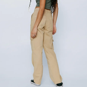 กางเกงคาร์โก้โอเวอร์ไซส์สำหรับผู้ชาย ผ้าโพลีเอสเตอร์/คอตตอน ระบายอากาศได้ดี เป็นมิตรกับสิ่งแวดล้อม มีหลายกระเป๋า เหมาะสำหรับใส่ลำลอง สไตล์สตรีทแวร์ สำหรับฤดูหนาว - Product Image 4