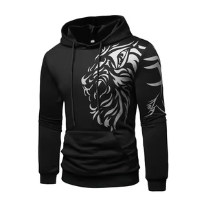 Sudadera con Capucha Estampada para Hombre, de Invierno, de Alta Calidad, con Logotipo Personalizado, Lisa, de Forro Polar Grueso, de Poliéster/Algodón, Corte Regular, Unisex Personalizable - Product Image 1