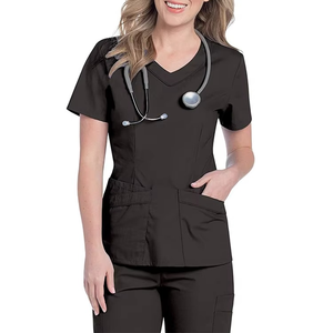 Uniformes Médicos de Enfermería de Diseño Moderno 2025, Uniformes de Punto para Mujer, Fabricación en Fábrica con MOQ Bajo, Precio Competitivo - Product Image 3