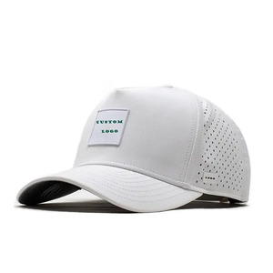 Gorra SnapBack de béisbol sin estructura con bordado de logotipo personalizado de 5 paneles - Product Image 4