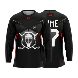 Camisetas de Hockey sobre Hielo Personalizadas con Transferencia de Calor, 100% Poliéster, para Adultos, Unisex, Elásticas en Cuatro Direcciones, con Logotipo y Nombres de Equipo Personalizados - Product Image 6