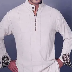 Erkek moda Shalwar Kameez düğün Kurta tasarımcı takım elbise erkekler punjabi Pakistan