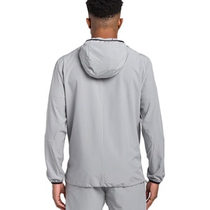 Custom Full Zipper <b>Thin</b> <b>Waterproof</b> Running Outdoor Mountain Hiking Biking Lightweight Hooded Windbreaker <b>Jacket</b> for Men 2025 - Product Image 5