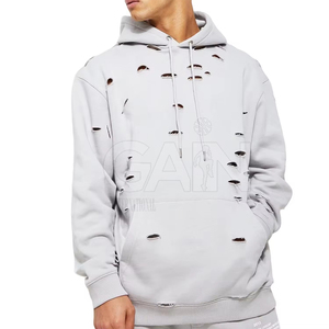 Best Arrival Solid Plain Color Men Distressed Tracksuits Breathable Winter Wholesale Low MOQ Customizable - Product Image 4