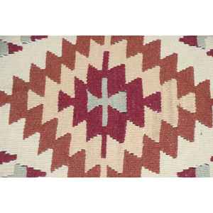 Alfombra Turca Vintage de 3.2x5.4 pies, Alfombra de Lana Roja con Puntos - Product Image 5