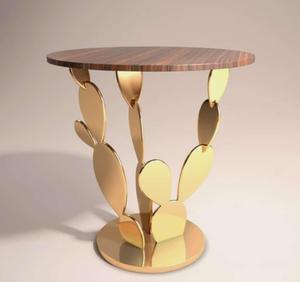 Table basse élégante moderne en bois naturel/résine/métal de haute qualité avec dessus en résine époxy - Product Image 6