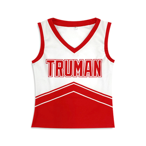 Conjunto de uniformes de porristas sublimados de poliéster personalizados al por mayor con logotipo de equipo Servicio OEM disponible - Product Image 2