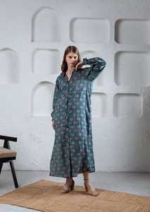 ชุดเดรสผ้าลินินสำหรับผู้หญิงชุดเดรสลำลองสไตล์ปากีสถานแบบดั้งเดิมปรับขนาดได้ - Product Image 4