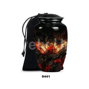 Urna de cremación Phoenix Bird de 10 "para hombres y mujeres adultos, urna decorativa funeraria para cenizas humanas con bolsa de terciopelo gratis - Product Image 1