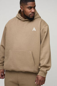 Sudadera de Alta Calidad para Hombre, Talla Regular, Hombros Caídos, Estilo Casual, 100% Algodón, Felpa Gruesa, Cómoda, 400 GSM, Sólida y Transpirable - Product Image 3