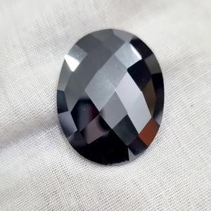 18.50 Cts Rose Cut Noir Moissanite Diamant Forme Ovale VVS Clarté Faire pour Moissanite Pendentif et Bijoux Personnalisés - Product Image 5