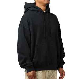 Sweat à capuche en molleton 100% coton de haute qualité pour hommes Logo personnalisé motif solide hiver éponge - Product Image 1