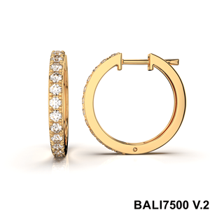 Lujo 14K oro amarillo 2.5ctw Diamond Cluster Drop Earrings Pave Set regalo de aniversario para mujeres - Product Image 3