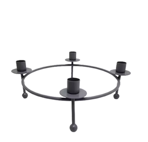 Bougeoir fini noir mat incroyable en forme d'étoile classique tient des bougeoirs haut de gamme exigeants de qualité durable - Product Image 6