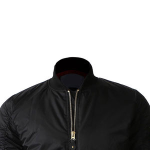Blouson aviateur en toile pour homme avec col montant, doublure douce, imperméable et respirant, vêtement d'extérieur décontracté - Product Image 6