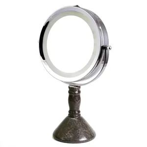 Nouveau miroir de maquillage en métal au design moderne, cadre de table élégant pour la salle de maquillage, prix de gros bas - Product Image 1
