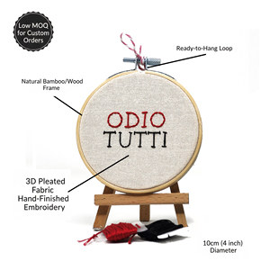 Frasi Ricamate 10cm Art de la broderie - Product Image 2