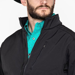 Veste Softshell d'hiver pour homme de haute qualité, respirante, imperméable, chaude, résistante à l'usure, tissu premium, état neuf - Product Image 4