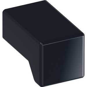 HEWI 547.15 Deep Black <b>Plastic</b> Furniture Knob 90 Deep Black Cabinet Organizer - Product Image 1