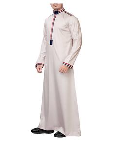 2023 Qatar Style Embroidered Robes <b>for</b> <b>Men</b> Wholesale Muslim Islamic <b>Thobes</b> Jubbah High Quality Traditional Arabic Style - Product Image 4