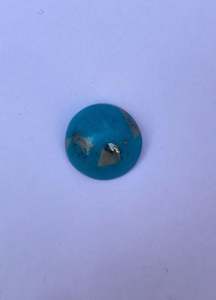 พลอยเทอร์ควอยซ์แท้ธรรมชาติ สีน้ำเงินเข้ม คุณภาพสูง ขนาด 13 มม. น้ำหนัก 6.15 กะรัต จากผู้ส่งออกในอินเดีย สำหรับทำเครื่องประดับ - Product Image 5