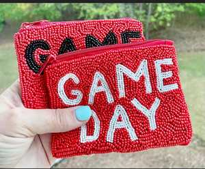 Beautiful Ethnic Hand Embroidered Coin Purse With Game Day Written on It - Product Image 3
