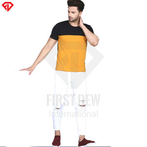 Nueva llegada personalizada Slim Fit camiseta transpirable alta calidad bajo precio nuevo diseño impreso personalizado cuello redondo transpirable hombres camisetas - Product Image 4