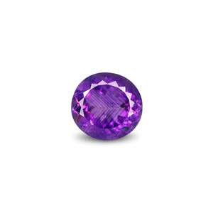 Ametyste facettée de 11,58 carats, taille coussin naturelle, saphir rose synthétique de laboratoire certifié GIA, moissanite synthétique traitée thermiquement 10 mm - Product Image 1
