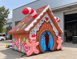 <b>Inflatable</b> Gingerbread <b>House</b> – 4 x 4 x 3.5 Meters - Product Image 1
