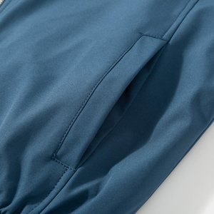 Venta al por mayor diseñado de moda de color sólido ligero cómodo activo completo cremallera chaqueta de ajuste regular de nylon Spandex chaqueta para los hombres - Product Image 4