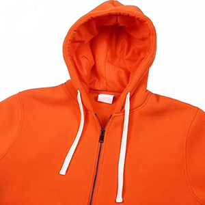 Conjunto de chándal de invierno de 2 piezas de talla grande para hombre, sudadera atlética ecológica de algodón 100% con capucha y cremallera completa - Product Image 3