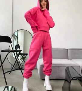 Todo el precio de venta, sudadera con cremallera desgastada, chándales para mujer, conjuntos de joggers, conjunto de pantalones de chándal de dos piezas para mujer, conjunto de chándal para mujer - Product Image 5