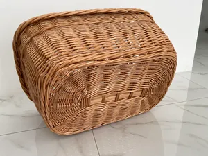 Vietnamese Handwoven Rattan <b>Storage</b> & Laundry <b>Basket</b> Durable & Decorative Design - Product Image 2