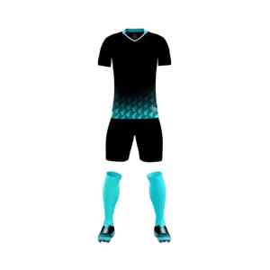 Conjunto de camisetas y pantalones cortos de fútbol, uniformes de fútbol con logotipo personalizado, fabricante OEM, ropa deportiva transpirable para equipos para hombres y mujeres - Product Image 6