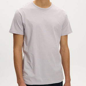 T-shirt in Jersey Organico per <span class=keywords><strong>Uomo</strong></span>, Maglietta a Maniche Corte, Top Estivo, T-shirt in Cotone di Bambù, Magliette Oversize, Abbigliamento Maschile - Product Image 3