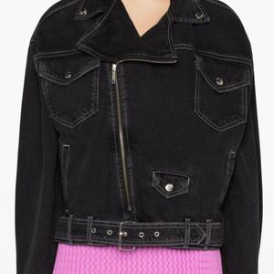 Vêtement de rue, veste en jean pour femme sur mesure, respirante et coupe-vent de qualité supérieure, design élégant avec col rembourré pour l'hiver - Product Image 6