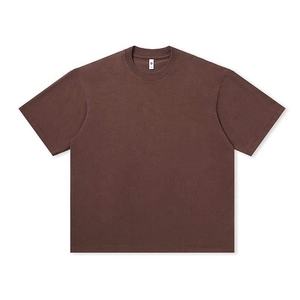 Camiseta de Hombre de Diseño Sólido, 100% Algodón, Cuello Redondo, Manga Corta, Estilo Formal, 280 Gramos, Tejido Jersey, Impresión Digital, Transpirable - Product Image 5