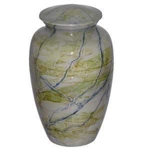 Urnas de cremación de cúpula superior de latón de alta calidad con adhesivo Suministros funerarios de metal terminado para cenizas humanas - Product Image 6