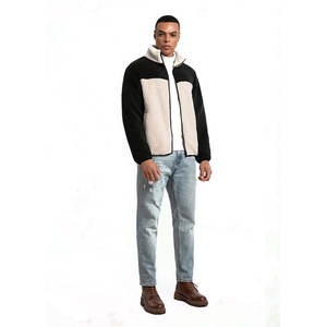 Full-Zip Fleece <b>Jacket</b> With Soft Touch and Classic Outdoor Style Button-Up <b>Sherpa</b> Winter <b>Jacket</b> - Product Image 3