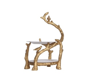 Belle fabrication artisanale décorative tasse gâteau support mariage et fête utilisé meilleure vente doré - Product Image 6
