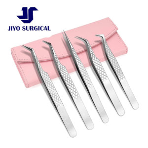 High Quality Stainless Steel <b>Eyelash</b> Tweezers Precision Lash Extension <b>Applicator</b> Tool for Beauty Salon - Product Image 3