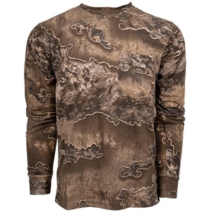 Custom Wholesale Breathable Cotton Outdoor Hunting Jersey Camping Shirt Summer Camo T-Shirt for <b>Men</b> Tactical Uniform Camouflage - Product Image 4