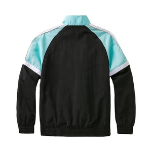 Veste coupe-vent imperméable pour homme sur mesure, bloc de couleur, vintage, sport, extérieur, grande taille, veste de pluie en polyester pour homme - Product Image 2