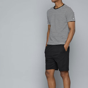 Shorts pour hommes en coton grande taille, vente en gros, design personnalisé, impression par transfert thermique, taille mi-haute, respirant, décontracté, pour l'extérieur et la salle de sport - Product Image 3