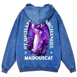 Sweat-shirts en tissu éponge lourd en coton surdimensionné, impression numérique personnalisée OEM, impression sérigraphique, 450GSM, respirant - Product Image 1