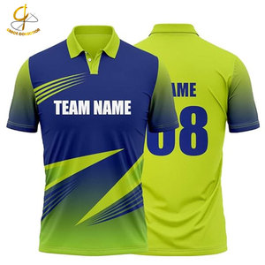 Camiseta de Cricket Casual para Hombre de la Mejor Calidad con Logotipo y Diseño Personalizados, Impresión Digital, 100% Algodón, Transpirable, Manga Corta - Product Image 1