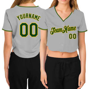 Ropa deportiva, jersey de béisbol corto para mujer, transpirable, cómodo, ligero, logotipo personalizado, jersey de béisbol corto con calidad superior - Product Image 5